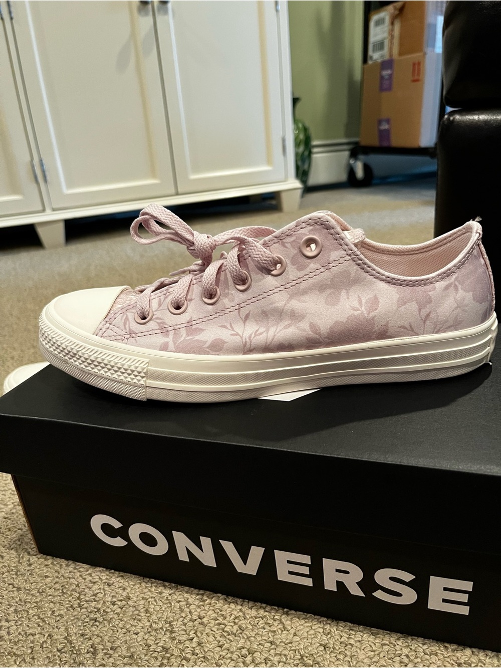 Converse All Star Floral Satin Low-Top Sneakers
